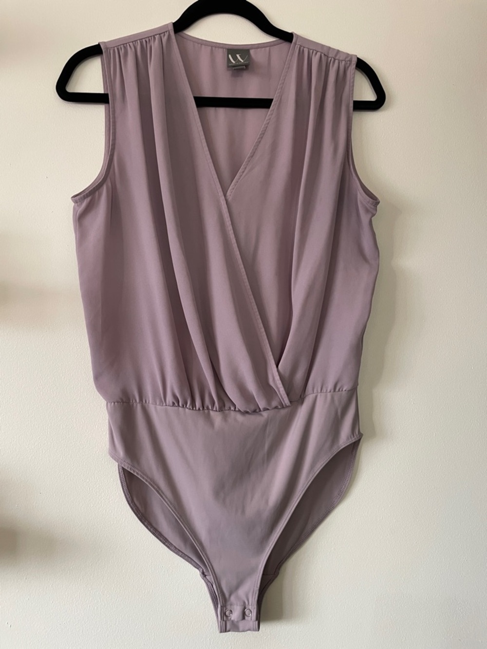 Worthington|Lavender Mauve Surplice Bodysuit|Medium|EUC